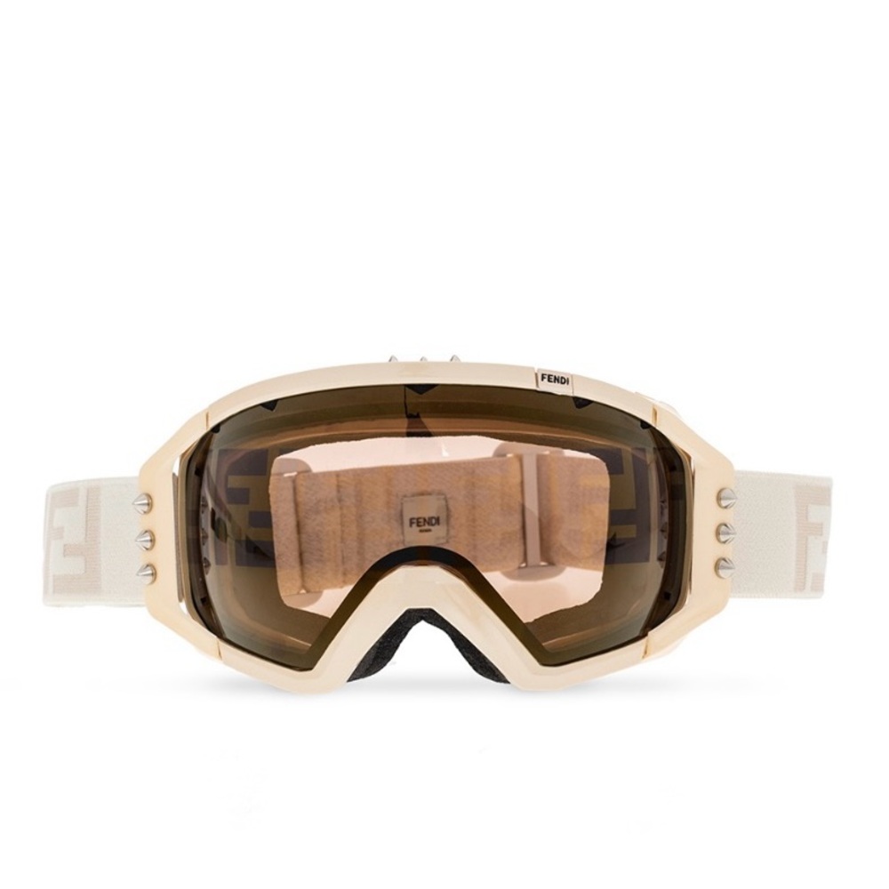 Fendi Cream Ski Goggles